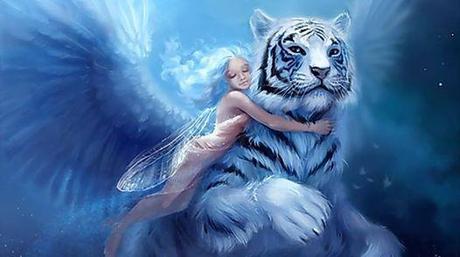 Photo: NEW WRITING CONTEST: This week I thought we'd do a different kind of writing contest. Write a fantasy short story (at least 500 words) or poem (no word limit) using this pic for inspiration! Who is this girl? Who is the tiger? What is their relationship? Is he a real tiger or a shifter? You make the call! Send entries to theresaoliverauthor@gmail.com by 6 p.m. EST, Friday, May 23. Winners will be announced then. Good luck!
