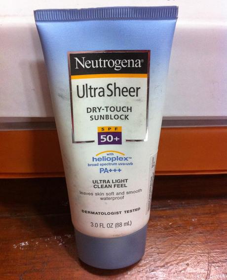 Neutrogena Ultra Sheer Dry-Touch Sunblock with SPF 50 - Review