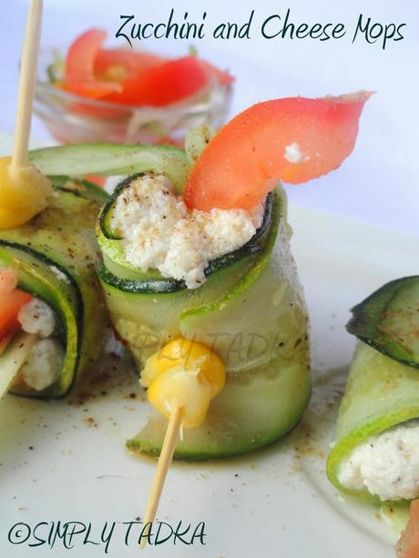 Zucchini and Cheese Mops