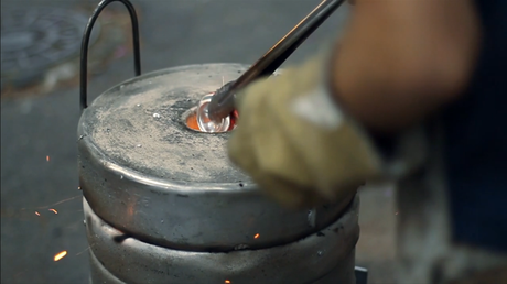 Can Citys Mobile Foundry; Recycling Cans Into Artistic Furniture 