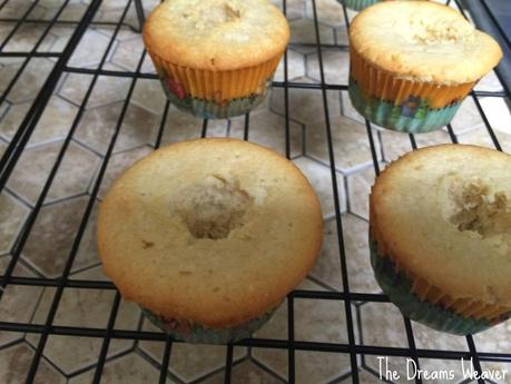 Chocolate Filled Vanilla Cupcakes~ The Dreams Weaver