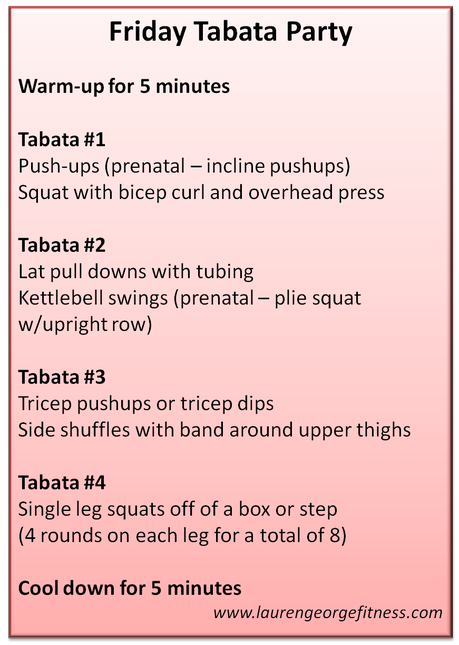 Friday Tabata Strength Party