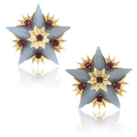 Tiffany & Co. Jean Schlumberger star earrings