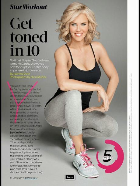 Jenny McCarthy For Shape Magazine, US, June 2014