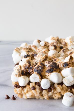 S'mores Rice Krispies from What's Gaby Cooking?