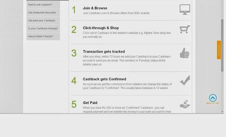 Website Review-Cashkaro.com -India's No.1 Cashback & Coupons site