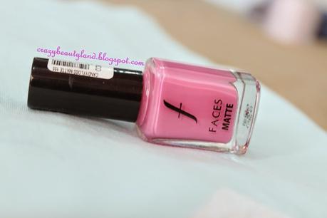 Nails! ~Faces Matte Nail Enamel in Candyfloss Matte (155)- Review, photos