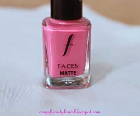 Nails! ~Faces Matte Nail Enamel in Candyfloss Matte (155)- Review, photos