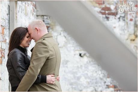 Happy engagement shoot couple in Leeds