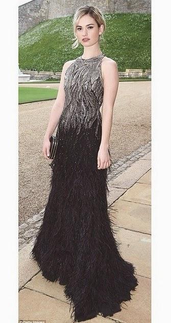 Lily James Windsor Castle