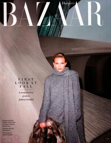 Natasha Poly by Terry Richardson for Harper's Bazaar Magazine, US, June/July 2014