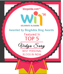 Top five blogger vidya sury