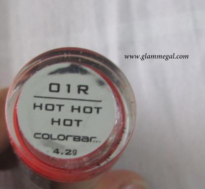colorbar velvet matte lipstick hot hot hot