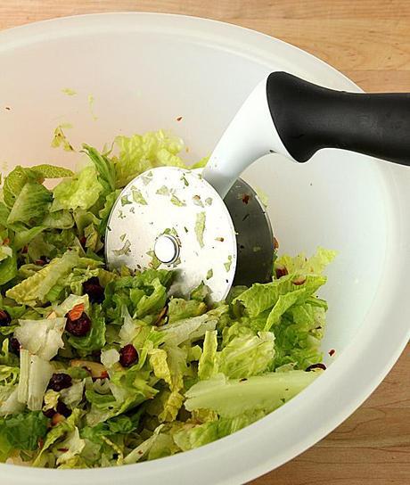 Chopped Salad with Avocado and Orange with an Orange Honey Mustard Dressing.