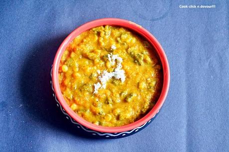 Pavakkai kootu recipe | how to make pavakkai (bitter gourd) kootu