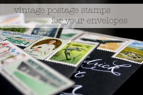Vintage Postage Stamps for Your Envelopes