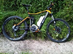 A Haibike ride Haibike Xduro FS - in it`s element