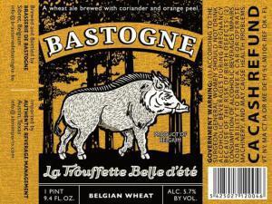 Bastogne La Trouffette Belle d'ete US Label