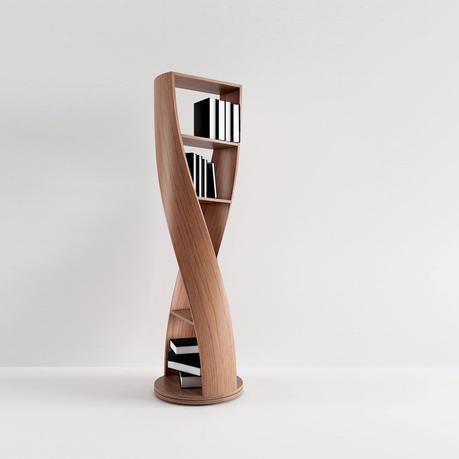 Mydna Bookcase Wood by Joel Escalona