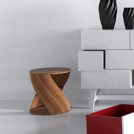 Mydna Small Table Wood by Joel Escalona