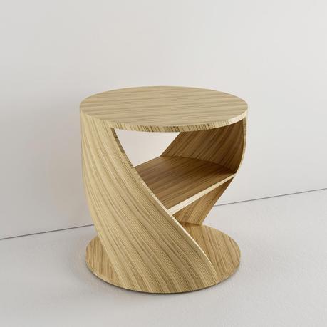 Mydna Small Table Wood by Joel Escalona