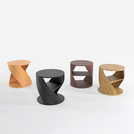 Mydna Small Table Wood by Joel Escalona