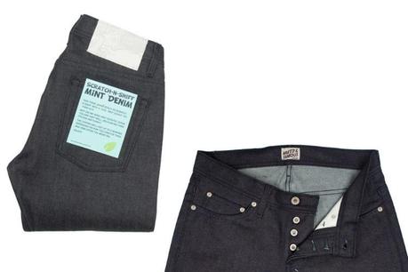 Scratch & Sniff Mint Jeans from Naked & Famous
