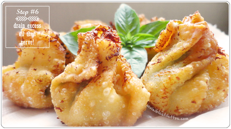 Cheese Basil Puffs  (Cheese Basil Dumplings)