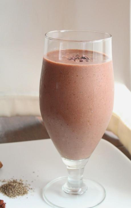 Dairy Free Chocolate Milkshake (Sweetened with Fruit)