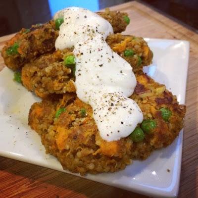 Sweet Potato Samosa Burgers