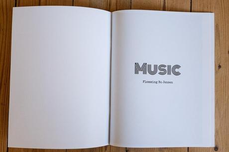 First section, Music (check out the vinyl font!)