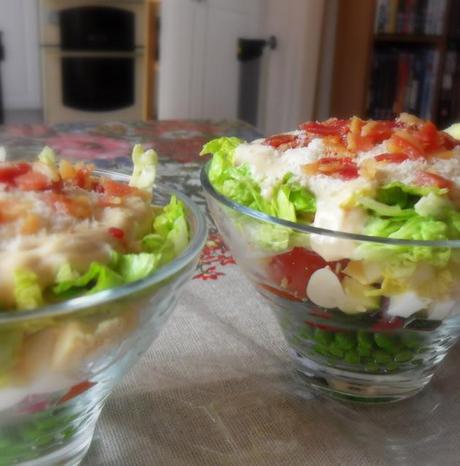 Cooking for two on a warm Spring Day, Chopped Salad