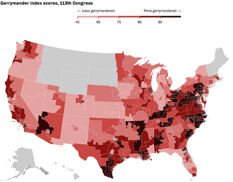 Gerrymandered House Districts