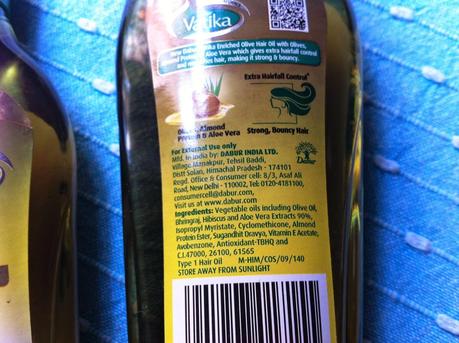 Dabur Vatika Enriched Olive Hair Oil - Review