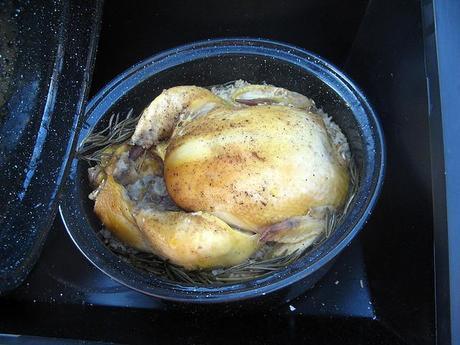 Solar roasted chicken