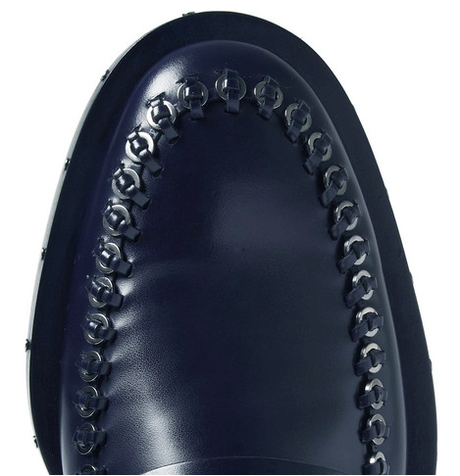 Loafers With Bite:  Lanvin Metal-Embellished Leather Penny Loafers