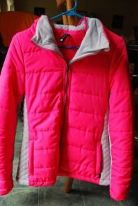 Front view of Winter Jacket (pink)