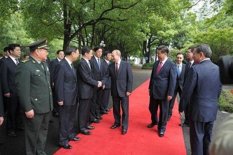 Russian and Chinese delegations were introduced during opening ceremonies.