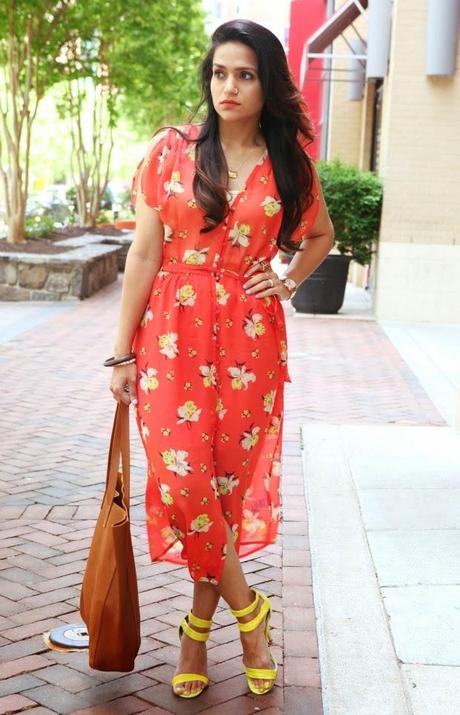 Dress - Joie, Shoes - Shelly's London, Bag - Cuyana, Watch - Caravelle, Tanvii.com