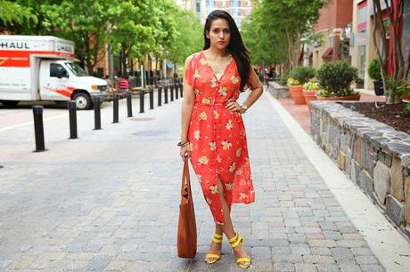 Dress - Joie, Shoes - Shelly's London, Bag - Cuyana, Watch - Caravelle, Tanvii.com