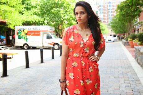 Dress - Joie, Shoes - Shelly's London, Bag - Cuyana, Watch - Caravelle, Tanvii.com