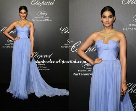 Sonam Kapoor in Elie Saab Couture : Chopard Party (Cannes 2014)