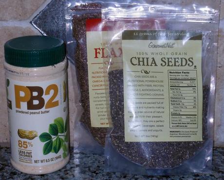 Look at these fab items: PB Powder, Chia Seeds, and Flax Seeds!  Thanks, 2 Moms In The Kitchen!