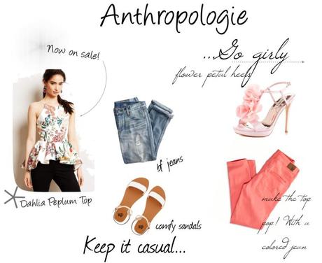 Anthropologie Dahlia Peplum Top styling ideas