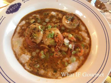 Shrimp and Grits at Proof Canteen, Scottsdale, AZ.
