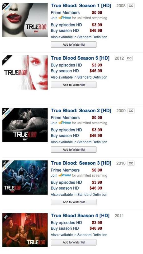 True Blood on Amazon