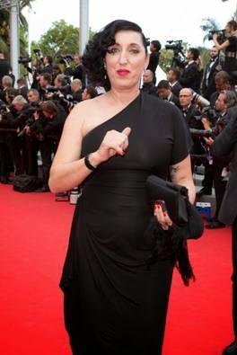 Spanish actress Rossy De Palma looked gorgeous wearing the Atelier Swarovski by Viktor&Rolf black cuff.