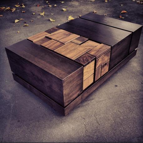 MSTRF. Furniture Inspired by Fibonacci Abaci Dark Walnut II Coffee Table by Farzan Nemat
