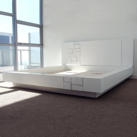 Abaci Bed - White by Farzan Nemat