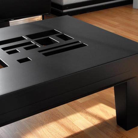 MSTRF. Furniture Inspired by Fibonacci Classic Black Coffee Table by Farzan Nemat